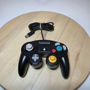 Nintendo GameCube Controller Black Dol-003 OEM Original Authentic Working